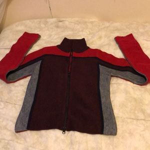 Double direction sweater wool mix